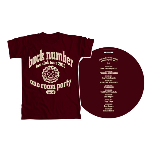 back number fanclub tour 2018one room party vol.4